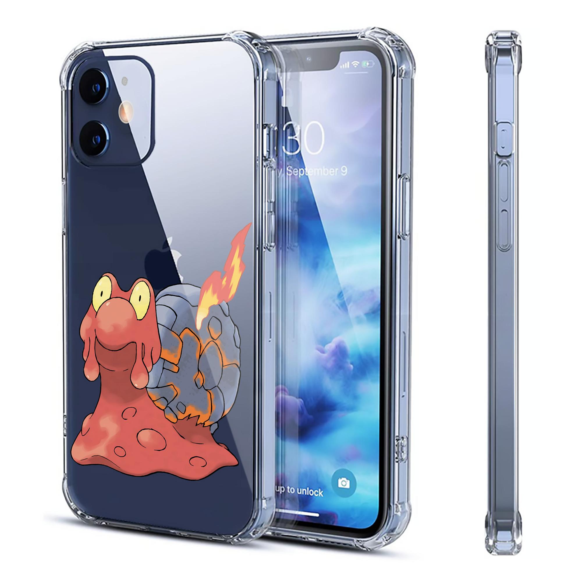 （画像用） ポケットモンスター Pokémon 【iPhone 12シリーズ対応】透明スマホケース（クリアソフトケース）